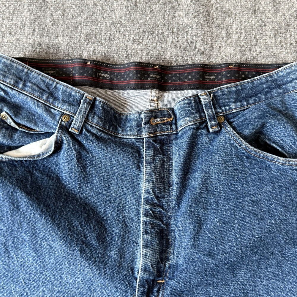 Wrangler Authentics Mens Straight Leg Jeans Blue Denim 36x32 855WAQD - Picture 3 of 8